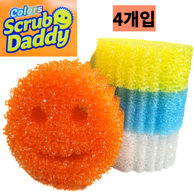 지야유통 정품 스크럽대디 수세미 4팩 8팩, 1세트, 4개