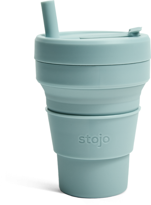 스토조 실리콘 텀블러 비기컵, 아쿠아, 473ml, 1개