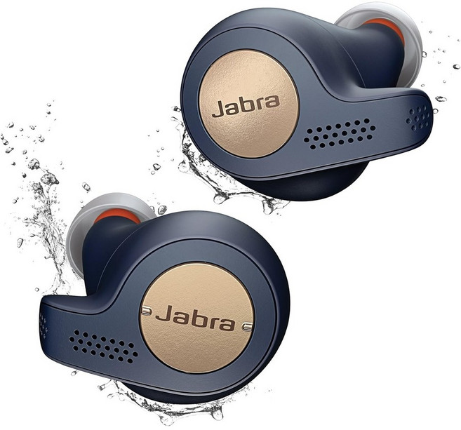 Jabra 자브라 엘리트 액티브 65t 알렉사 지원 진정 무선 스포츠 이어버드 충전 케이스 포함 – 구리색 블루 리뉴얼, 1개, Copper Blue