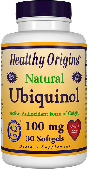 Healthy Origins 還原型輔酶Q10軟膠囊 100mg, 30顆, 1罐