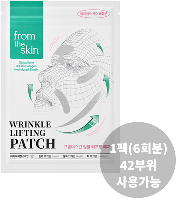 프롬더스킨 링클 리프팅 미세주름패치, 1개, 2개입