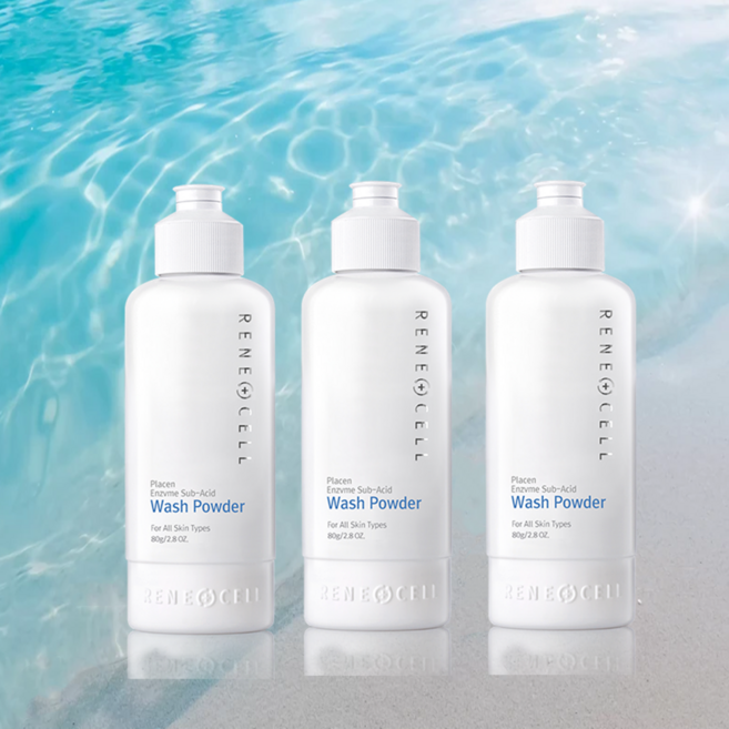 르네셀 플라센 엔자임 서브 애씨드 워시 파우더, 3개, 80g
