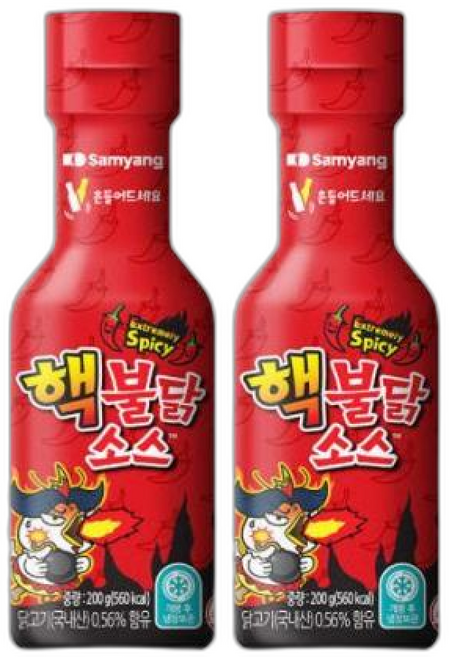 핵불닭소스, 200g, 2개