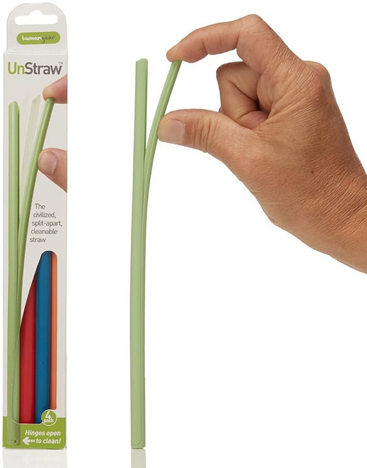 HUMANGEAR UNSTRAW 가능 프리 세탁 민트 옐로우 4팩 BPA 블루 퍼플 재사용 민트 라이트