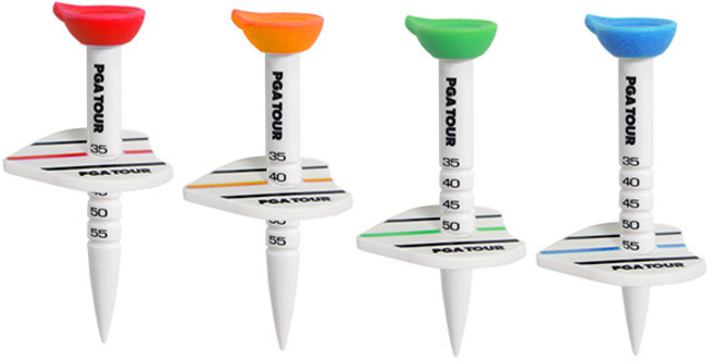 PGA투어 높이 조절 컨트롤 골프티/티꽂이 1P 골프용품, 오렌지, 1개
