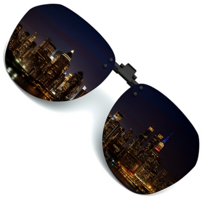 look&eye 편광 선글라스 클립 클립온 덮경 플립업