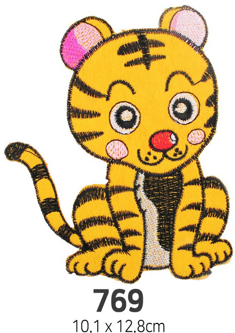 와펜 DIY 자수 패치 와펜모음 열부착식와펜, 4개, 와펜 패치 769번