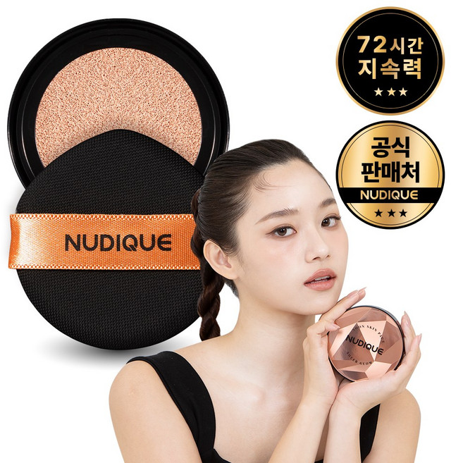 누디크 광채쿠션 순스킨 쉬어 글로우 팩트 리필 연예인 홈쇼핑 추천 커버력좋은 쿠션팩트, 1개, 15g, 21호