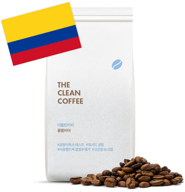 더클린커피 콜롬비아 스페셜티 독소 프리 인증 방탄커피원두, 500g, 1개, 홀빈(분쇄안함)