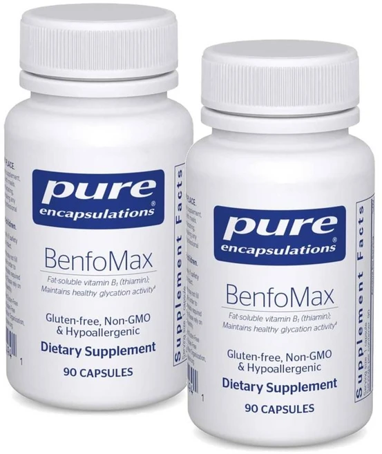퓨어인캡슐레이션 벤포맥스 벤포티아민 200mg 비타민B1 테아민 보충 캡슐 Pure Encapsulations BenfoMax, 2개, 90정 - 쿠팡