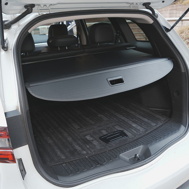 WAHA 르노 뉴QM6 QM6 순정형 러기지 스크린 트렁크 카본스타일 선반 튜닝 악세사리 용품, 블랙