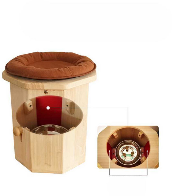 등받이 찜질기 원목 좌훈의자 좌욕의자 산모의자 좌훈기 훈증 가정용좌훈기 출산 가정용, 상세페이지 참고, 2. 고급형 세트 (좌훈 의자+필터 패드)