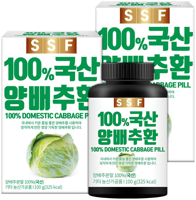 순수식품 양배추환, 100g, 2개