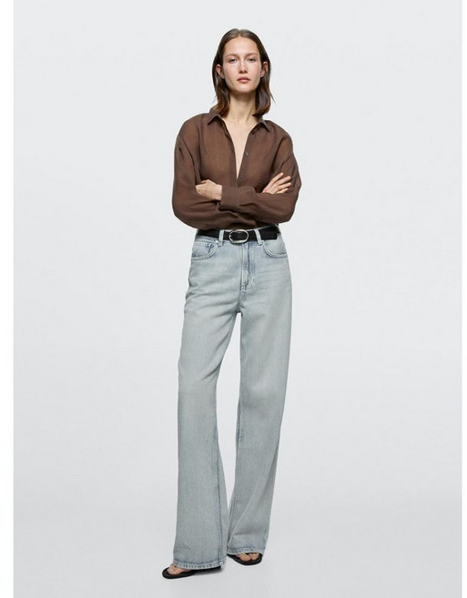 마시모두띠 하이웨이스트 와이드 레그 진 05040940406 3141468