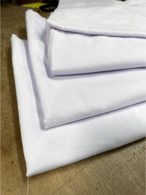 三樺布行 白布 10052 T/C布 口袋布料 幅寬150公分 適用繪畫背景布條, 1個