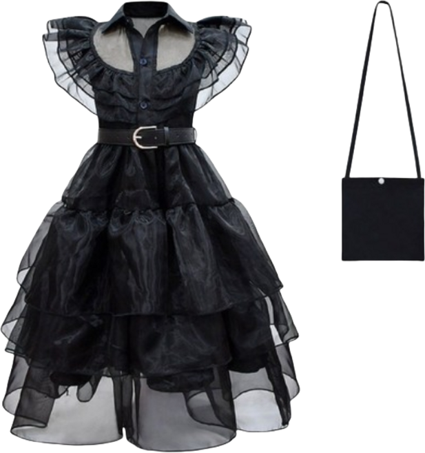 웬즈데이 코스튬 드레스 할로윈 코스프레 졸업사진 컨셉 의상