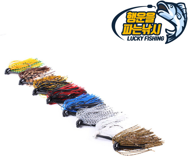 (행운을파는낚시) 미사일 러버지그(10g) 스몰 하드베이트 루어 배스낚시, 05. MLJIG-E컬러(1개)