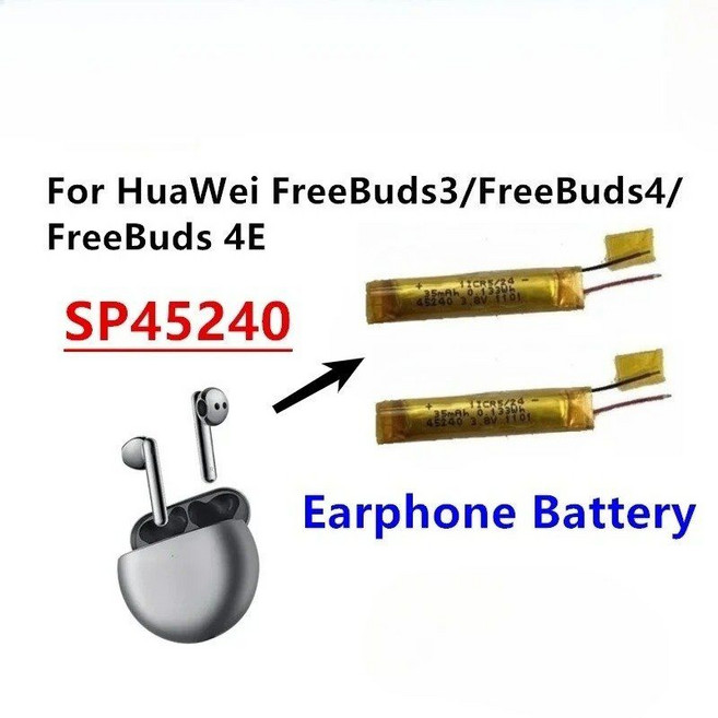 HB681636ECW 410mAh FreeBuds 3 4 4E 무선 블루투스 TWS 이어폰 T0004C 용 새 교체 배터리, China Mainland, 2PCS for Earphone