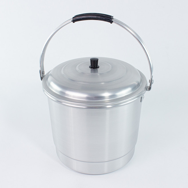 바른부엌 국산 알루미늄들통 양은 양동이 찜통 식당 업소용 들통, 소, 1개