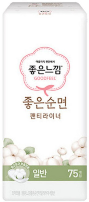 좋은느낌 좋은순면 팬티라이너 일반 75개입 x, 1개