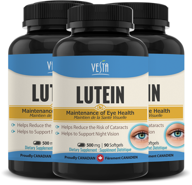[캐나다본사 빠른직구] 베스타 루테인 눈영양제 500mg 90정 아스타잔틴 함유, 3개