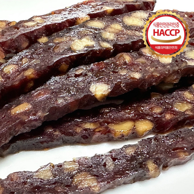 [40년 장인] 고급 수제 한우 육포 견과류 치즈 3종, 한우견과육포 30g x3개, 1개