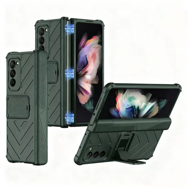 갤럭시 Z폴드2 렌즈보호 전면 풀커버 홀더 힌지 보호 슬림 하드 Z FODL2 케이스 fd182