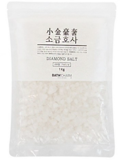 바스참 소금호사 다이아몬드 솔트 내추럴 입욕제, 1kg, 5개