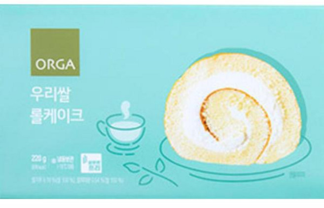 올가 우리쌀 롤케이크 220g, 2개