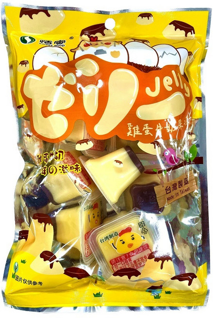 可愛小布丁風味果凍, 1個, 雞蛋牛奶味果凍215G(約8顆), 215g