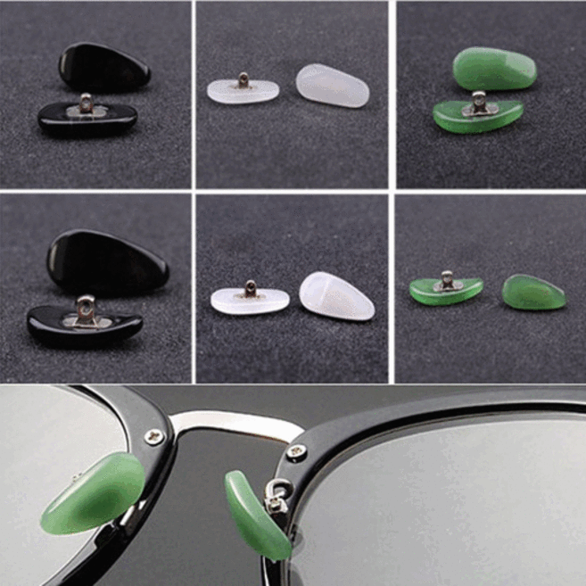 안경 코받침 옥 안경 코패드 교체 금속테 뿔테 나사 타입 (6종류) + 안경 드라이버