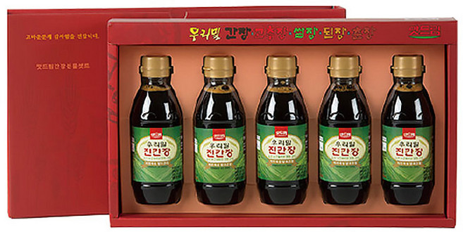 한주 우리밀 진간장 세트 B호, 1세트, 2kg