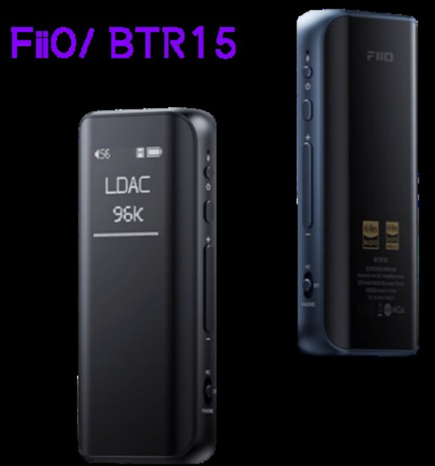FiiO/BTR15 블루투스 LDAC 이어 앰프 4.4mm 밸런스드 DSD 디코딩 헤드폰 전력 증폭기, 02 파란