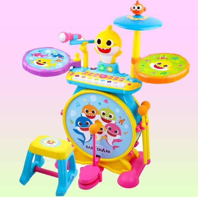 바니랜드 아기상어 뮤직플레이, 혼합색상, 1세트