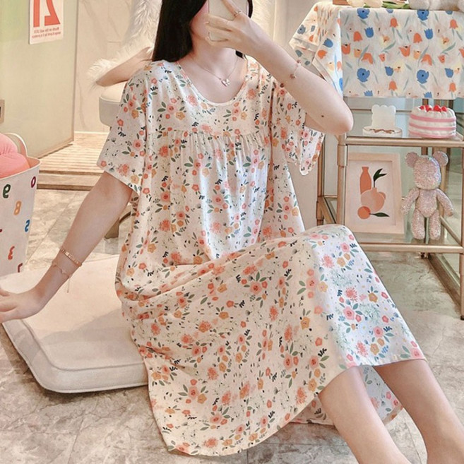 시원한원피스잠옷 임산부 홈 편한 홈웨어 예쁜 원피스 잠옷