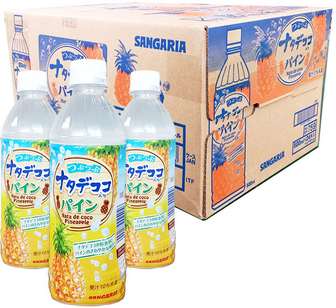 일본 산가리아 나타데코코 파인애플, 24개, 500ml
