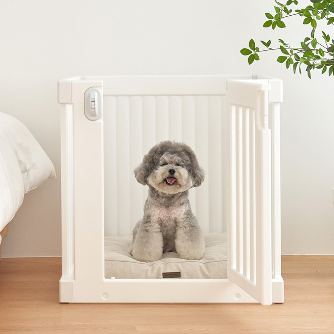 텍미홈 블라인드 펫룸 강아지울타리 애견 펜스, 1개, 화이트