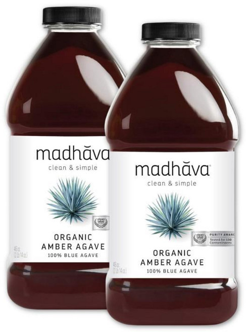 Madhava 유기농 앰버 아가베 1.3kg (2개 들이), 1개