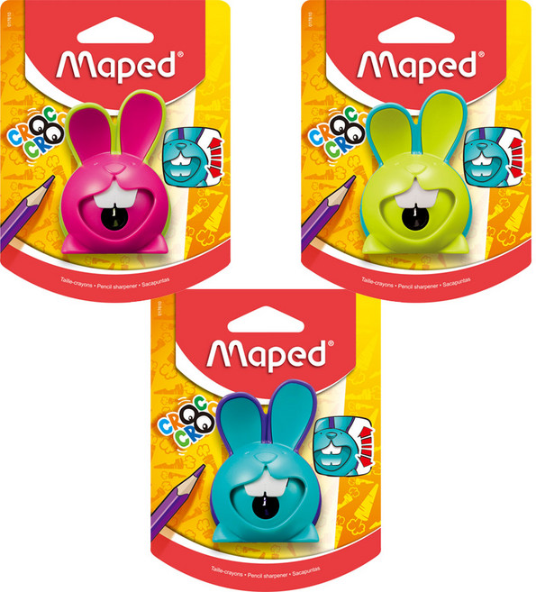 마패드 크록크록 토끼 연필깎이, 랜덤발송, 3개