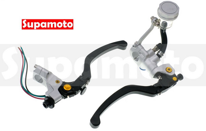 Supamoto CNC 直推 離合器總泵拉桿碟煞總成 改裝 通用, 1個, 一對2邊