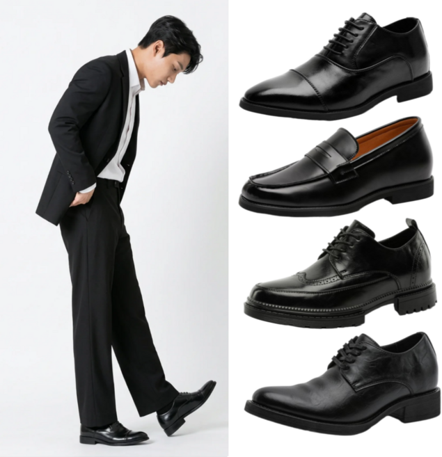 로버 남자구두 키높이 7cm 더비슈즈 로퍼 발편한 결혼식 페니 정장구두 캐주얼화 수제화 7종