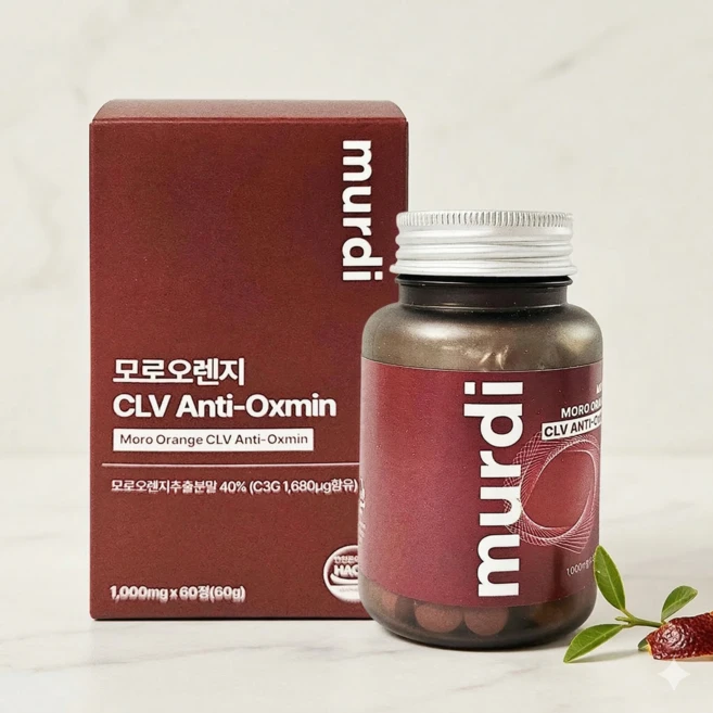 뮤르디 안티옥사민 모로오렌지 C3G 락토페린 1000mg 정, 60정, 1박스 - 쿠팡