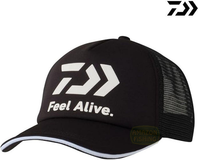 다이와 DAIWA 2025 소프트 하프 메쉬 캡 낚시 모자 여름 DC-6225 루어 선상, 다이와/하프메쉬캡/DC-6225/블랙
