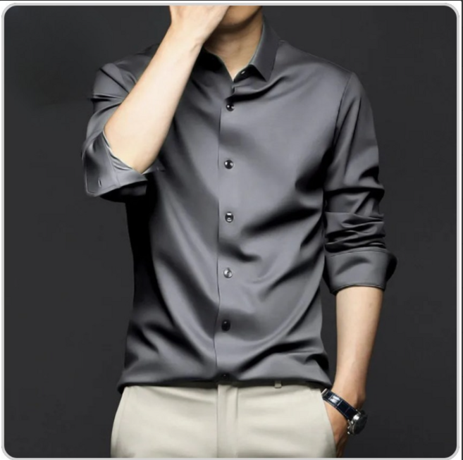 에쉬울프 남자 긴팔 셔츠 링클프리 오피스 셔츠