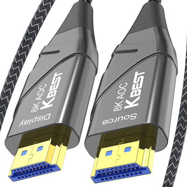 HDMI V2.1 하이브리드 광 케이블 AOC Premium 8K, 40m, 1개