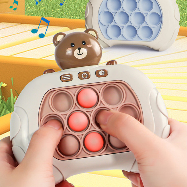 올샵 스피드 푸쉬팝 게임기, 곰돌이, 1개