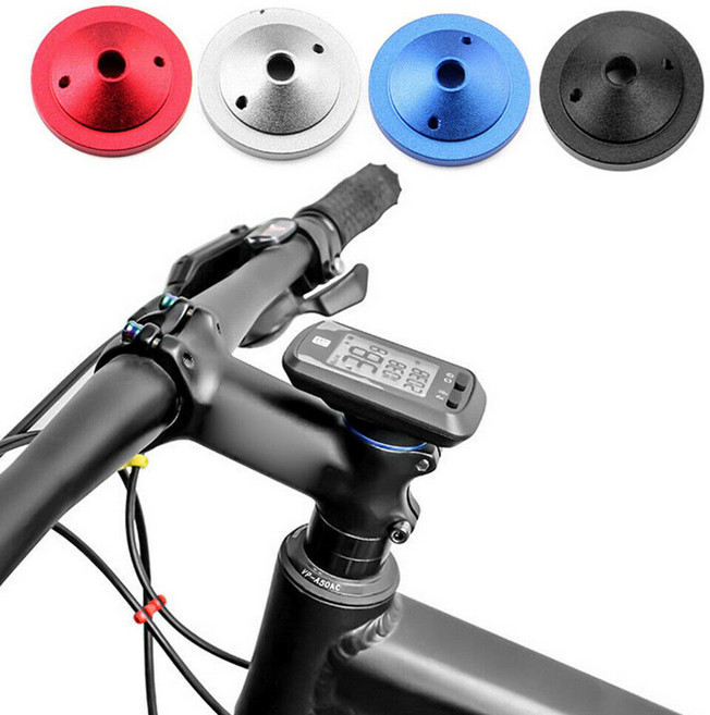 스템캡 속도계 거치대 튜브 마운트 브라켓 자전거, 블랙, 1개