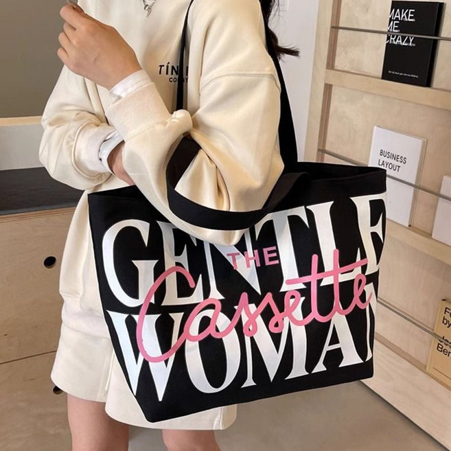 여자 패션 캔버스 에코백 지퍼데일리백 FBB368