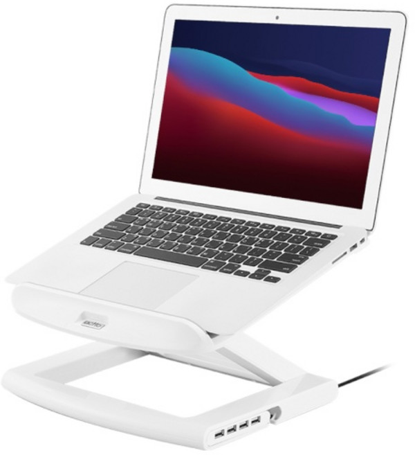 엑토 노트북 높이조절 쿨링패드 4포트 허브, NBS-09WH, 1