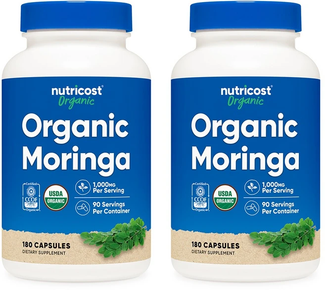 뉴트리코스트 Moringa 모링가 1000mg 180캡슐, 2개, 180정 - 쿠팡